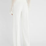Pantaloni palazzo con cintura D466P304TEILM 14800 ERMANNO SCERVINO 