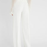 Pantaloni palazzo con cintura D466P304TEILM 14800 ERMANNO SCERVINO 