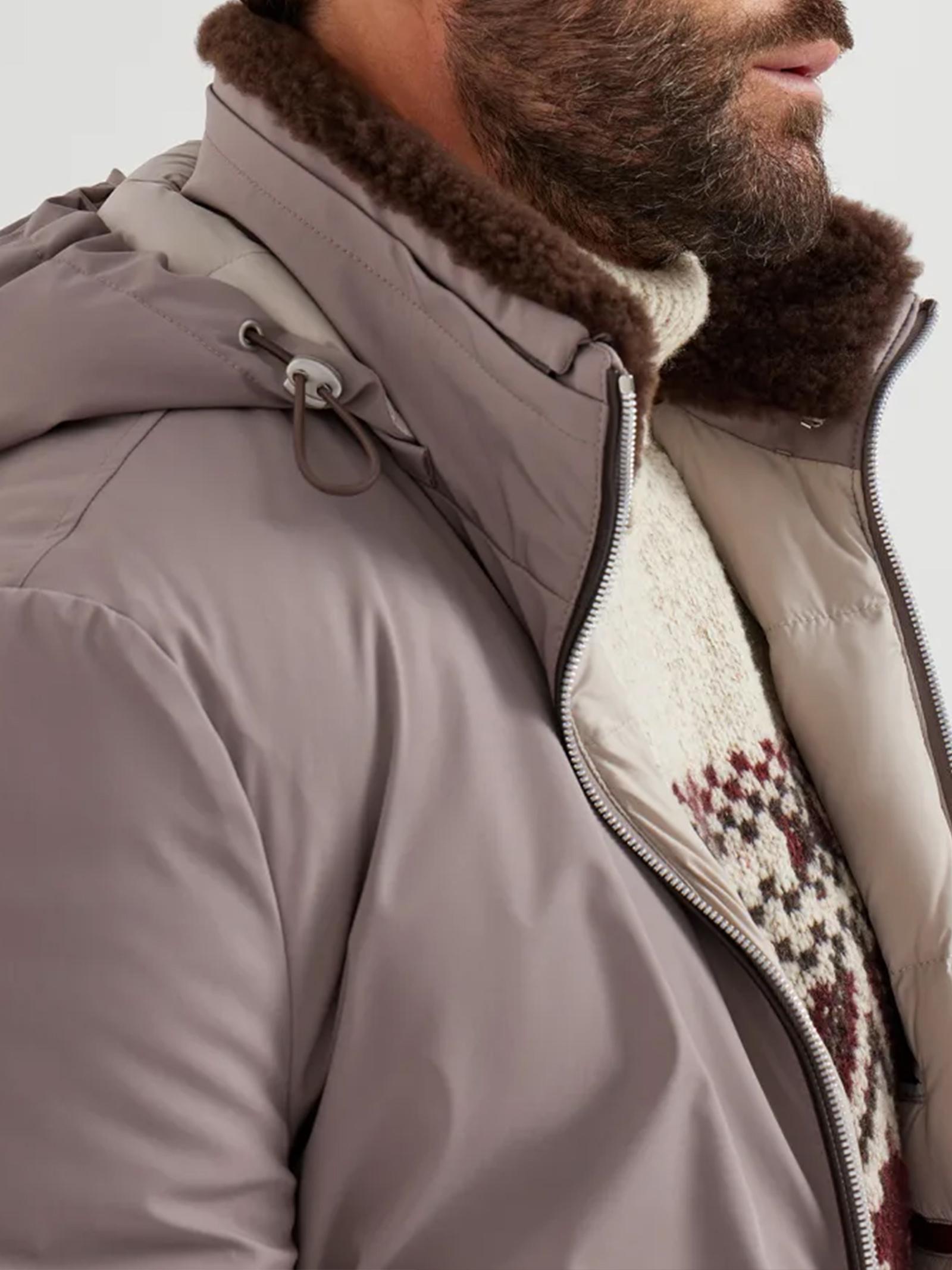 Piumino con cappuccio staccabile MV4061606 CGZ67 BRUNELLO CUCINELLI 