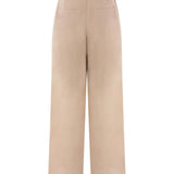 Pantaloni in organza di cotone con cintura MH911P8862 C8690 BRUNELLO CUCINELLI 