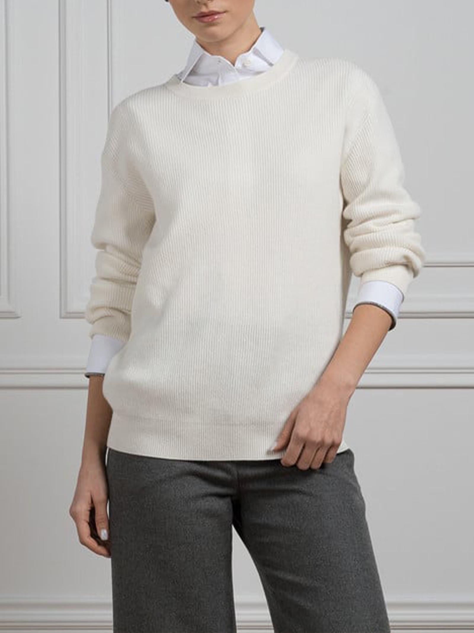 Maglia cashmere costa inglese M12175400 C2723 BRUNELLO CUCINELLI 