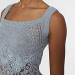 Top cashmere con pizzo D475L305APKFX M2921 ERMANNO SCERVINO 