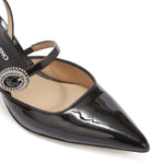 Slingback in vernice con gioiello D478Z350WNP 95708 ERMANNO SCERVINO 