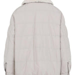 Piumino con collo in shearling MG5017688 C7958 BRUNELLO CUCINELLI 