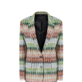 Blazer in maglia con paillettes