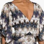 Abito corto con scollo a V DS26SG44BR015J S72RA MISSONI 