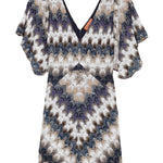 Abito corto con scollo a V DS26SG44BR015J S72RA MISSONI 
