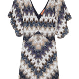 Abito corto con scollo a V DS26SG44BR015J S72RA MISSONI 