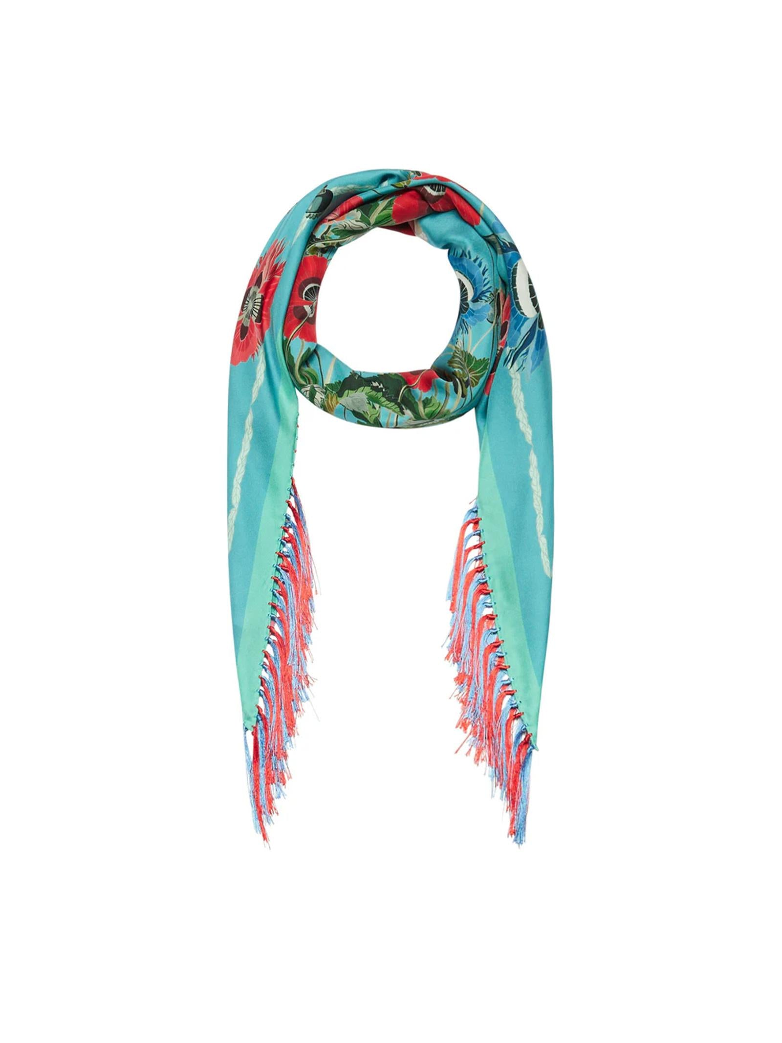 Sciarpa da donna elegante bicolore stampa Paisley abbinata Sciarpa da donna elegante bicolore stampa Paisley abbinata
