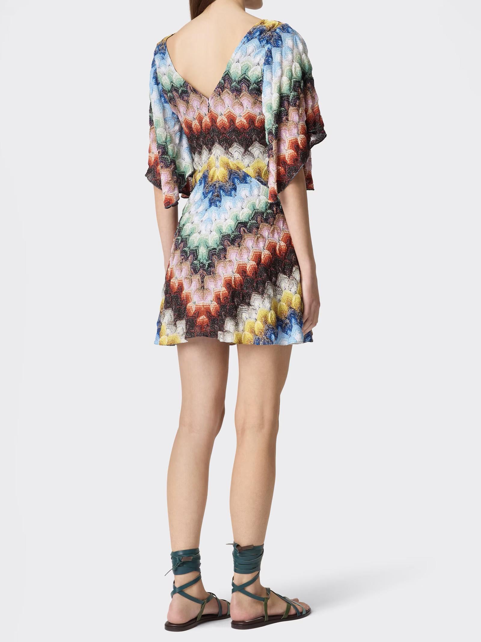 Abito corto con scollo a V DS26SG44BR015J SMSNV MISSONI 