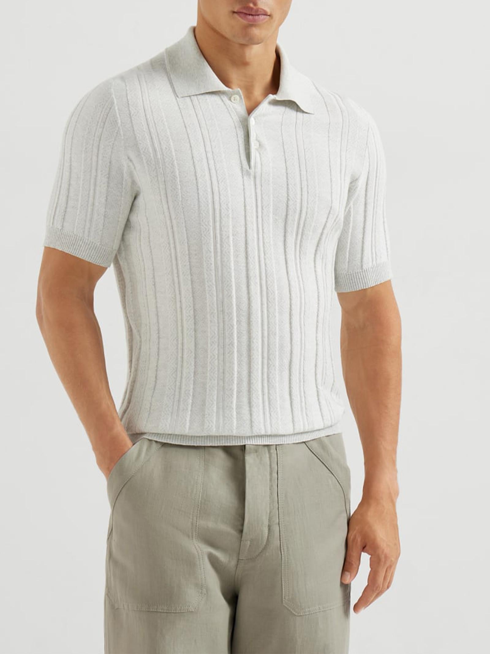 Polo maniche corte M29806305 CI807 BRUNELLO CUCINELLI 