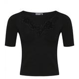Top con finiture in pizzo D474M300SQW 95708 ERMANNO SCERVINO 
