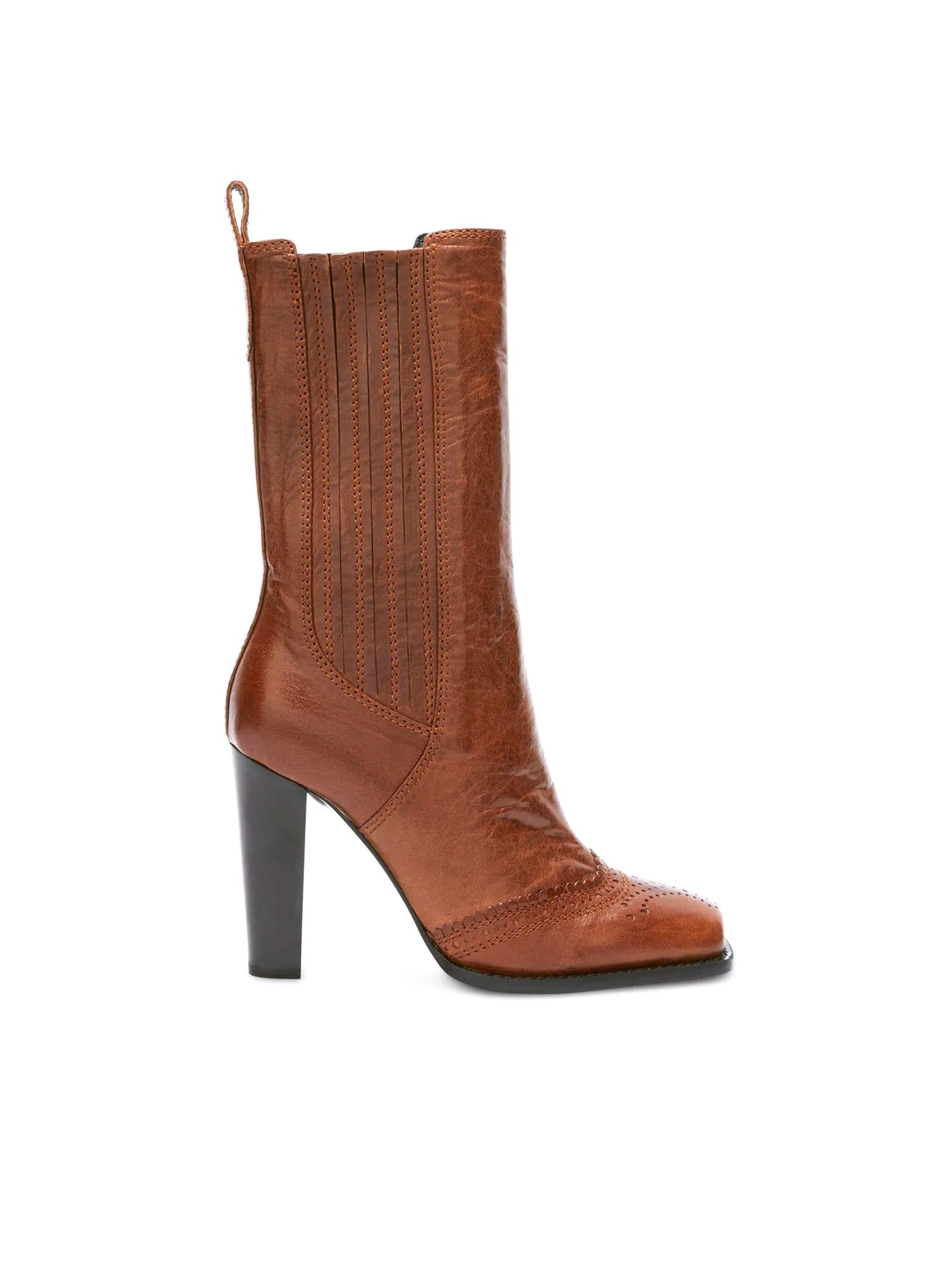 Tronchetto in pelle vegetale D478Z740GJP 91228 ERMANNO SCERVINO 