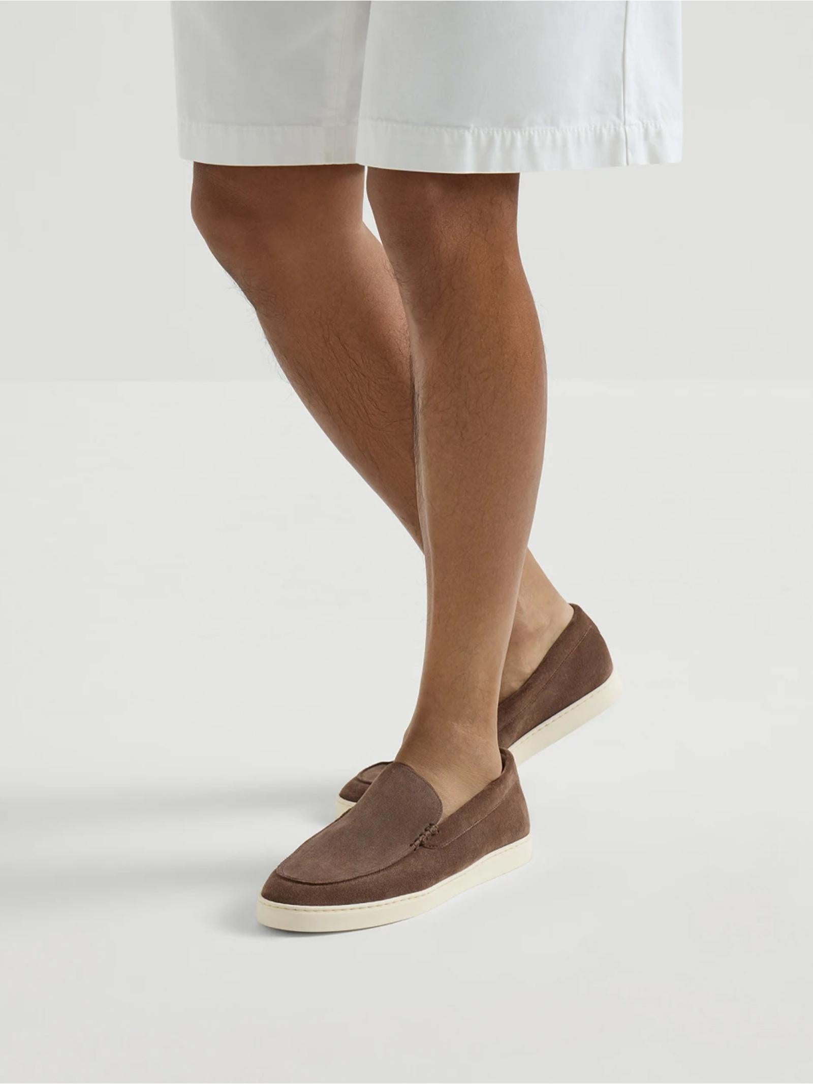 Slip-on in camoscio MZUHVSP335 C7959 BRUNELLO CUCINELLI 