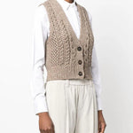 Gilet in cashmere MPA361116 CSD65 BRUNELLO CUCINELLI 