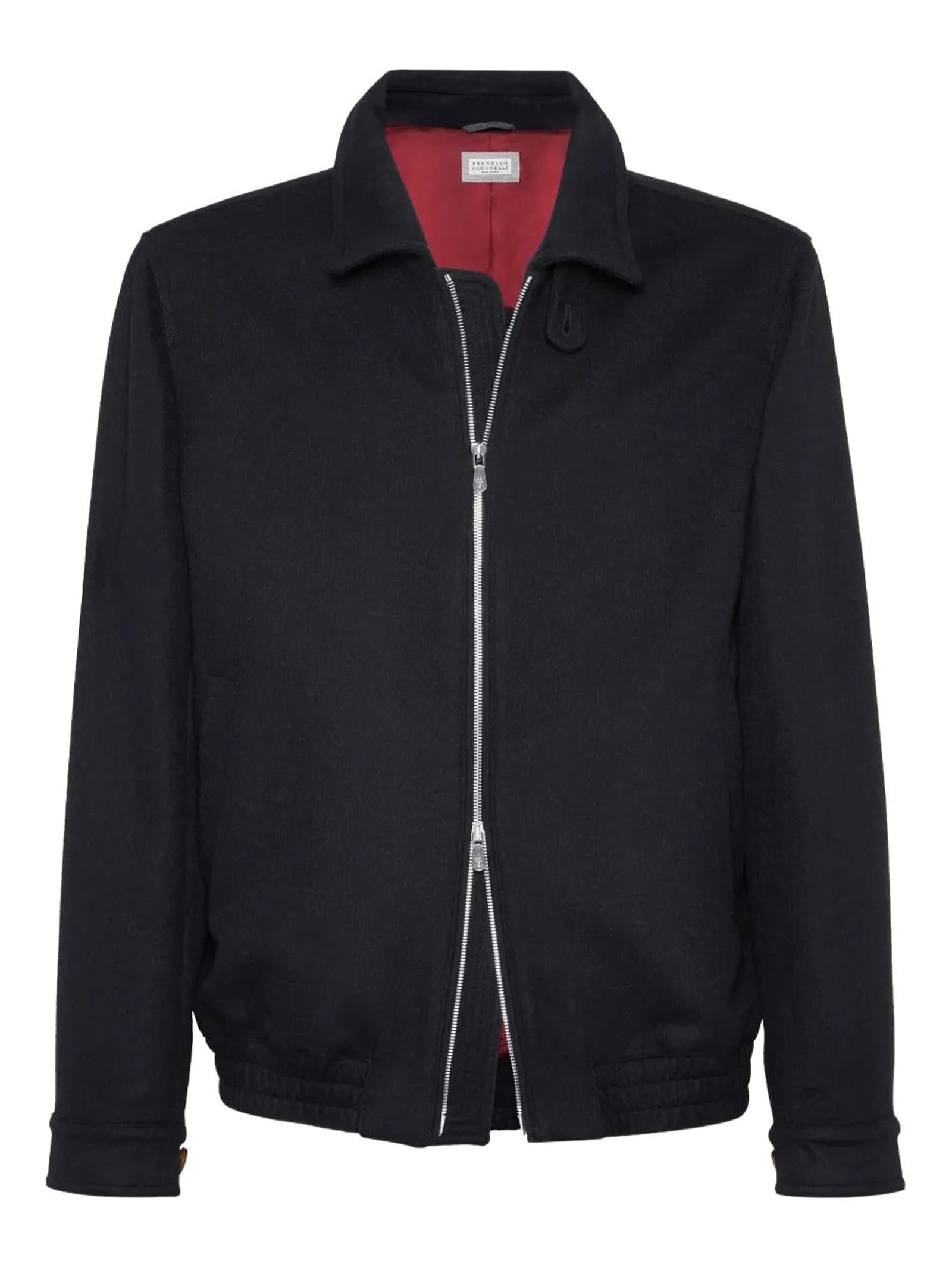 Bomber in flanella double MY4966379 CVR40 BRUNELLO CUCINELLI 
