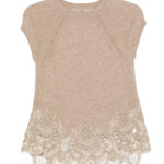 Top cashmere con pizzo D475L327APPYU M1507 ERMANNO SCERVINO 