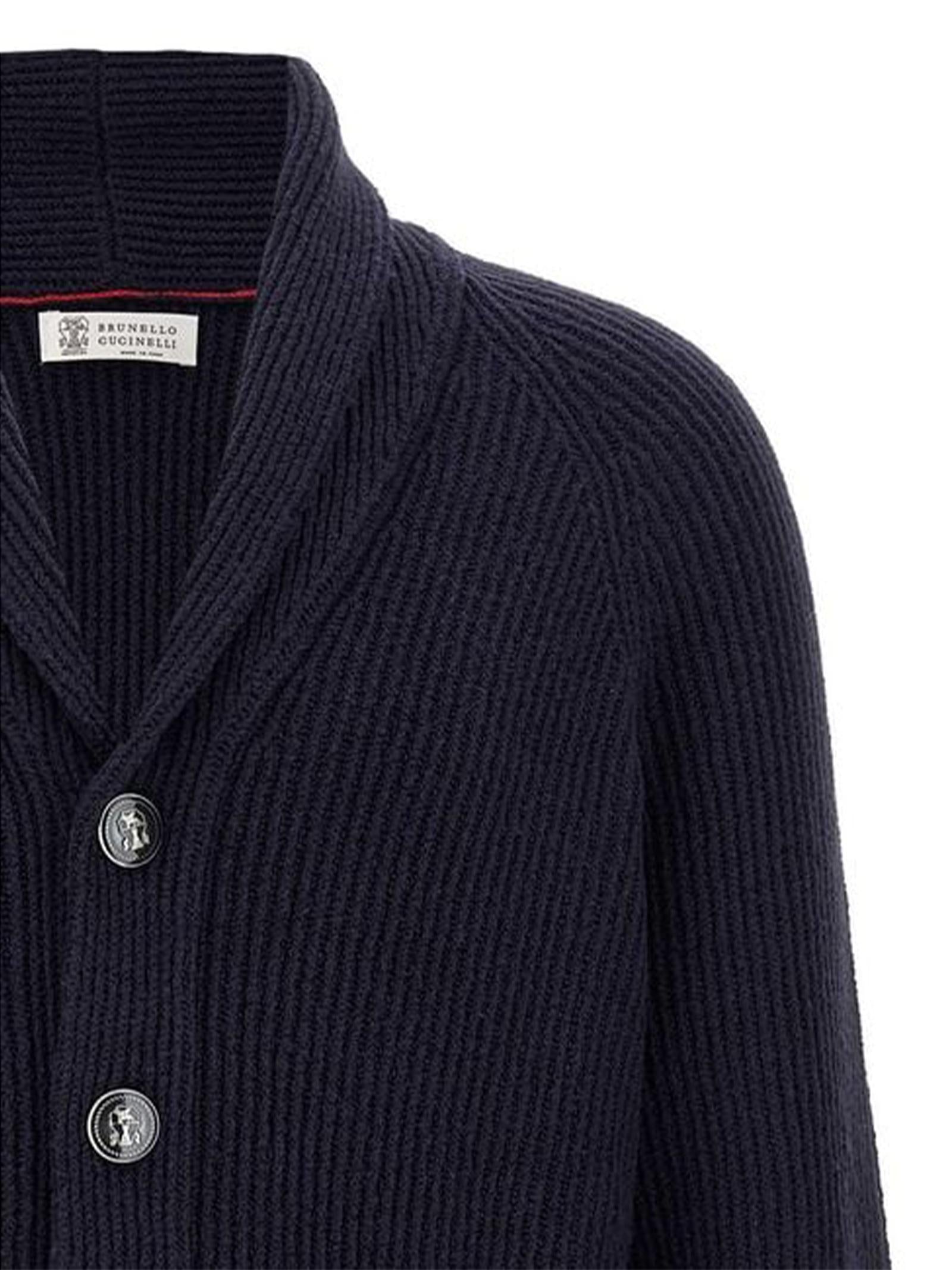 Cardigan scollo sciallato MNI708606 C2425 BRUNELLO CUCINELLI 