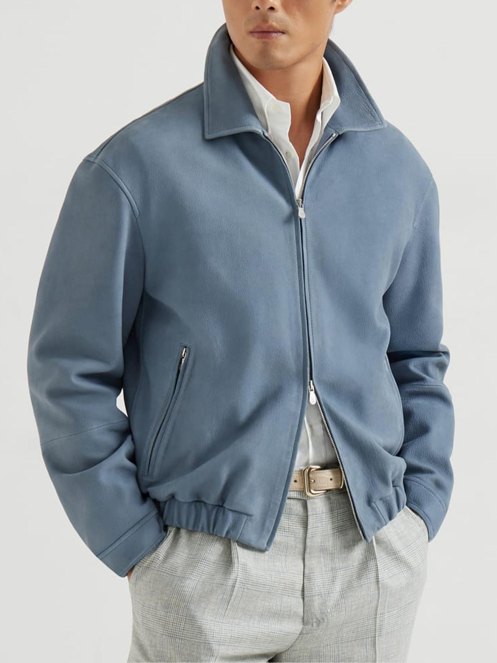 Giubbino in nabuk MPMOP2071 CLF40 BRUNELLO CUCINELLI 