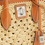 Borsa mini shopping con logo inciso D463S352FMRDM 30815 ERMANNO SCERVINO 