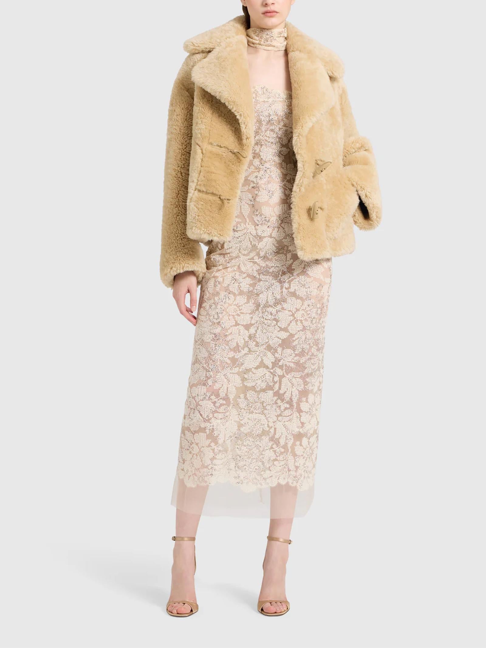 Shearling oversize D470I712LQO B4751 ERMANNO SCERVINO 