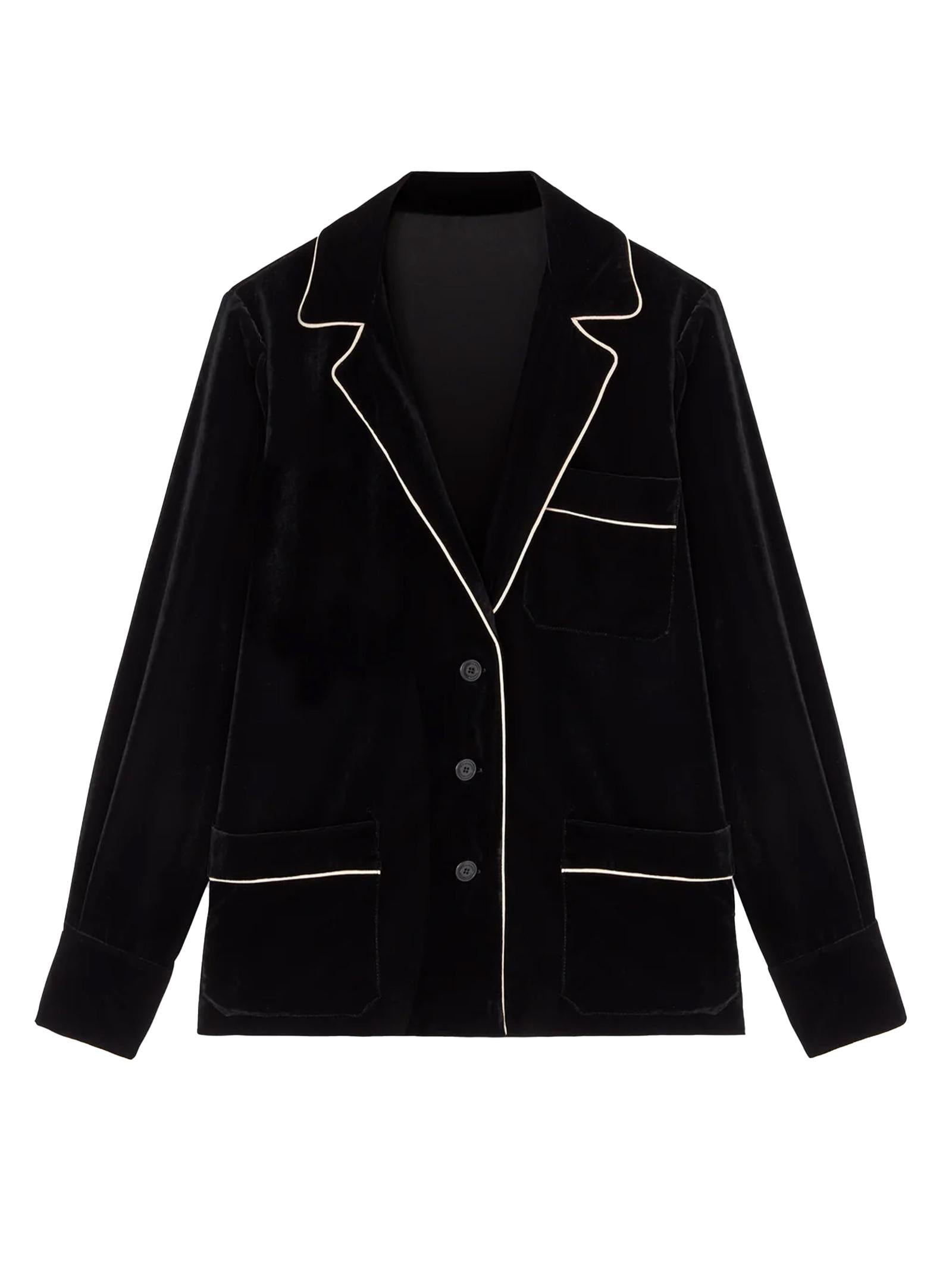 Blusa in velluto D472I700QVJ 95708 ERMANNO SCERVINO 