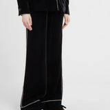 Pantalone palazzo in velluto D472P701QVJ 95708 ERMANNO SCERVINO 