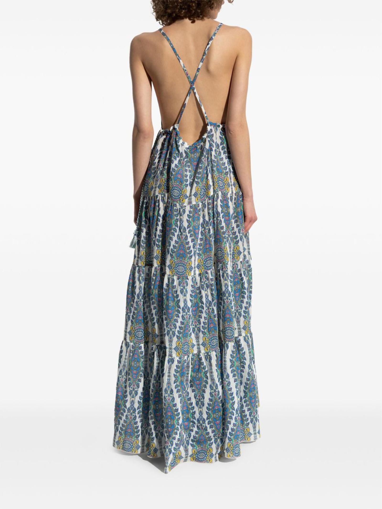 Abito lungo in chiffon WRHA0315AK759 X0800 ETRO 