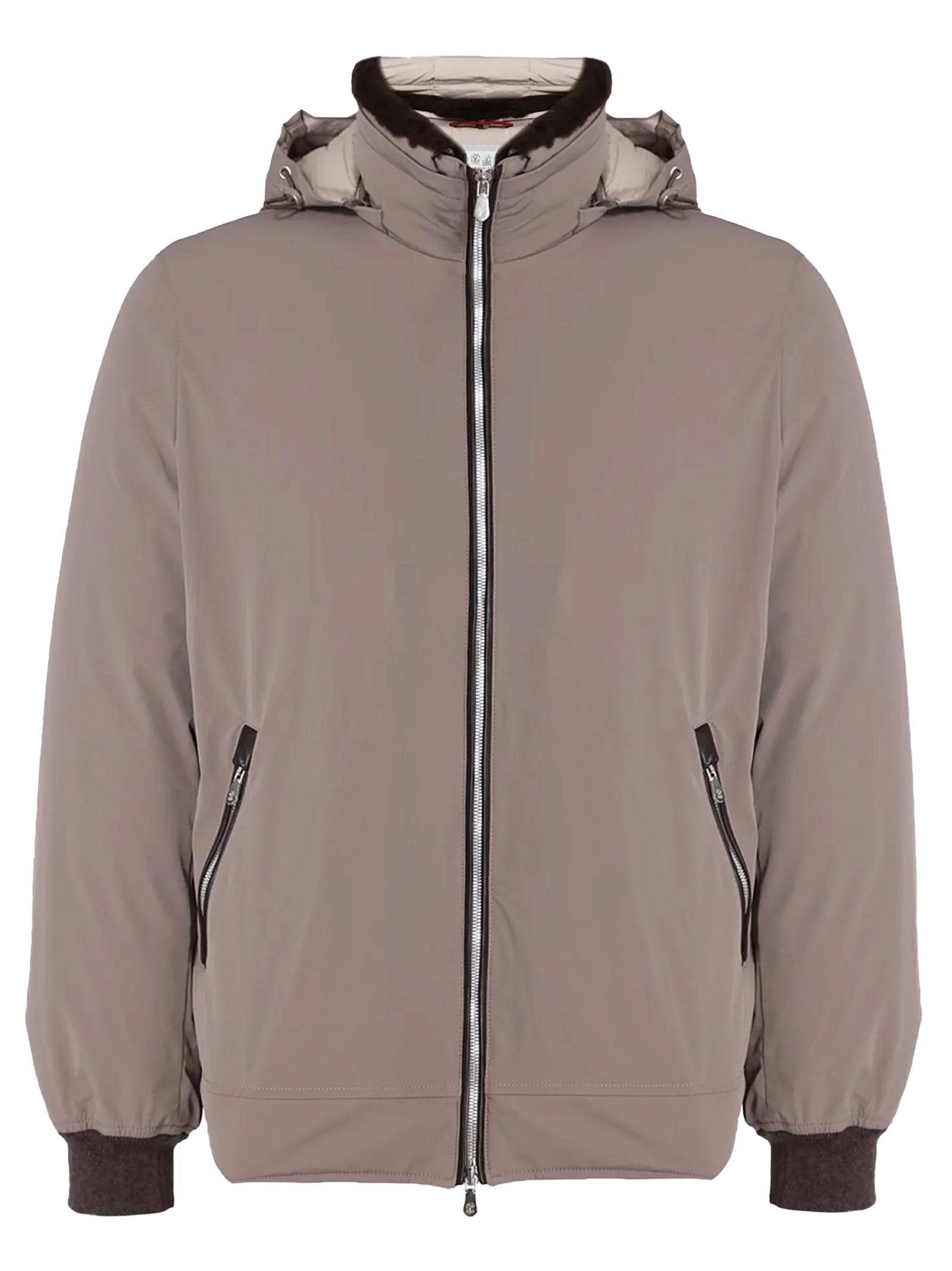 Piumino con cappuccio staccabile MV4061606 CGZ67 BRUNELLO CUCINELLI 