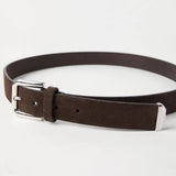 Cintura in cuoio rovesciato MAUGP317 C7284 BRUNELLO CUCINELLI 