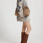 Cardigan misto alpaca, mohair e cashmere D475N318RUIU D4722 ERMANNO SCERVINO 
