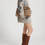 Cardigan misto alpaca, mohair e cashmere D475N318RUIU D4722 ERMANNO SCERVINO 