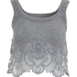 Top cashmere con pizzo D475L305APKFX M2921 ERMANNO SCERVINO 