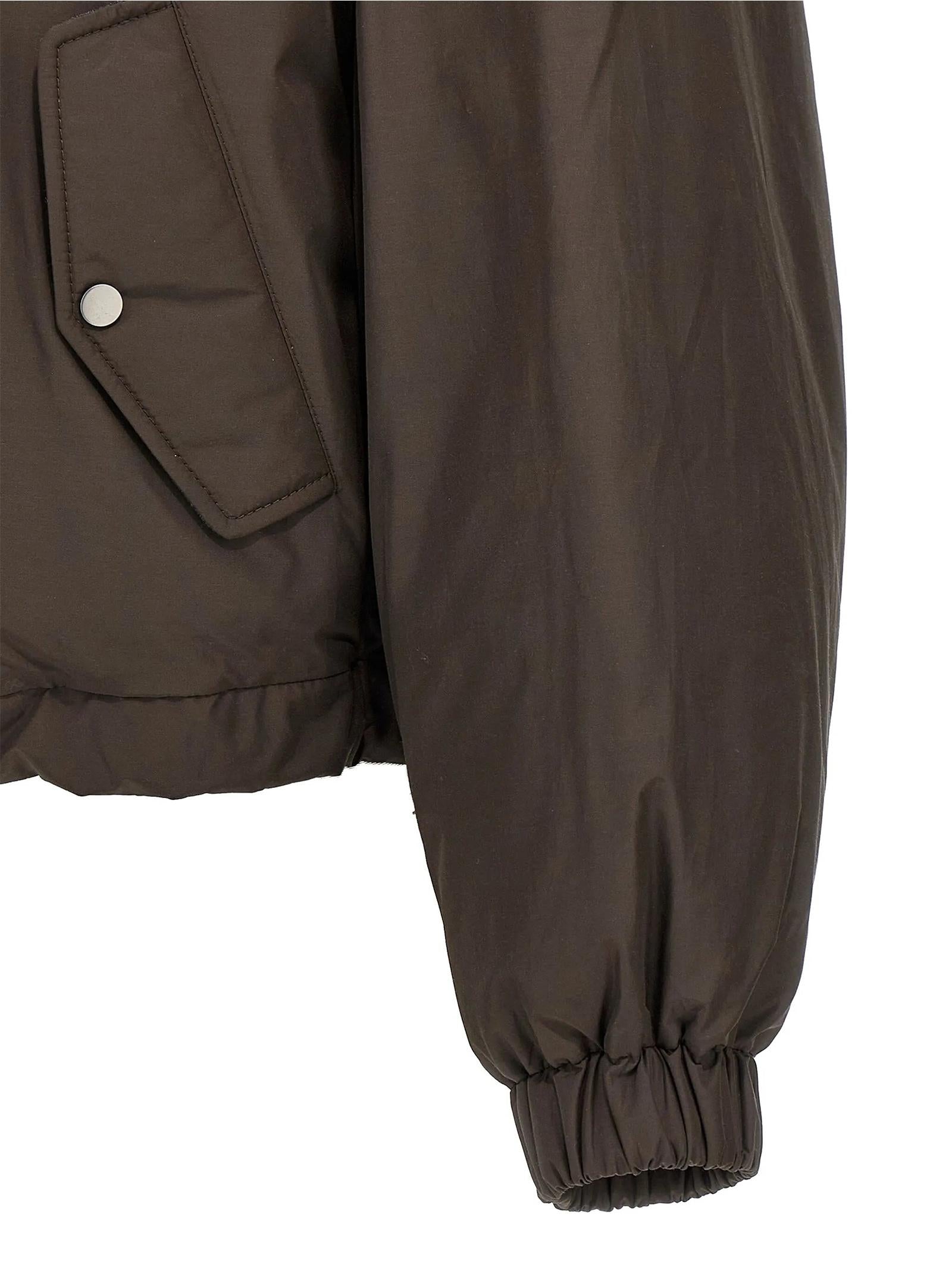 Piumino Crop con cappuccio staccabile MG5017835 C4228 BRUNELLO CUCINELLI 