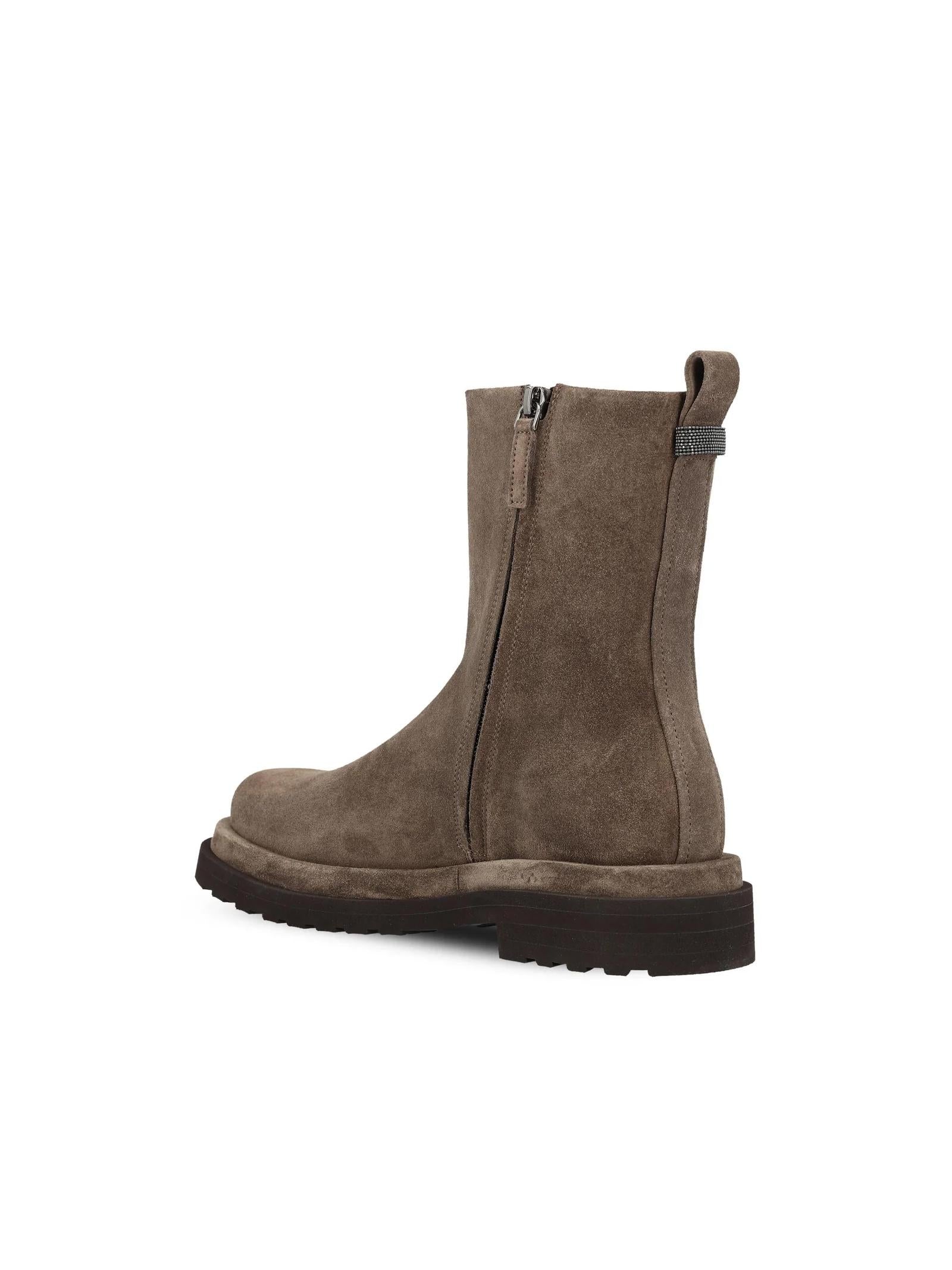 Stivali corto in pelle MZSFG3089 C8769 BRUNELLO CUCINELLI 