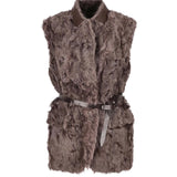 Gilet in shearling MPCHK7498 C4408 BRUNELLO CUCINELLI 