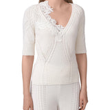 Top in lana e cashmere D474L503APNJG 10606 ERMANNO SCERVINO 