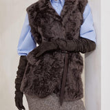 Gilet in shearling MPCHK7498 C4408 BRUNELLO CUCINELLI 