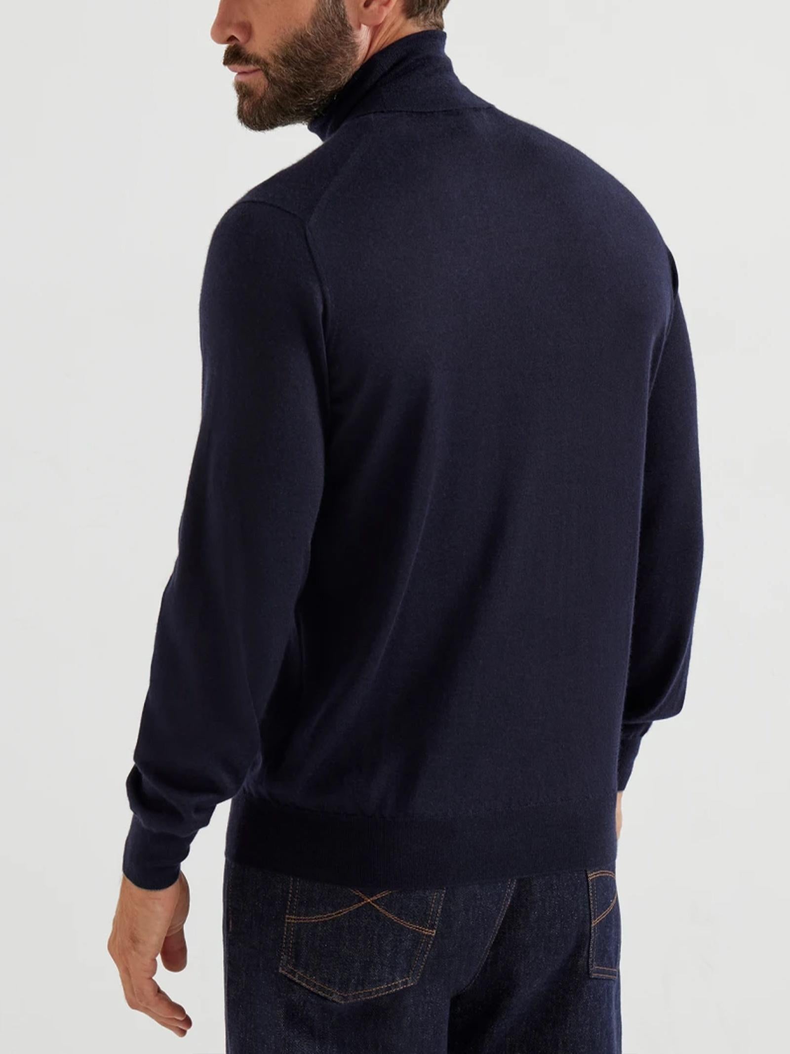 Maglia collo alto cashmere e seta M2300103 CW425 BRUNELLO CUCINELLI 