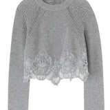 Maglia cropped in cashmere D475M305APKFX M2921 ERMANNO SCERVINO 