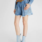 Shorts denim con pences D467P325IFKV 94037 ERMANNO SCERVINO 