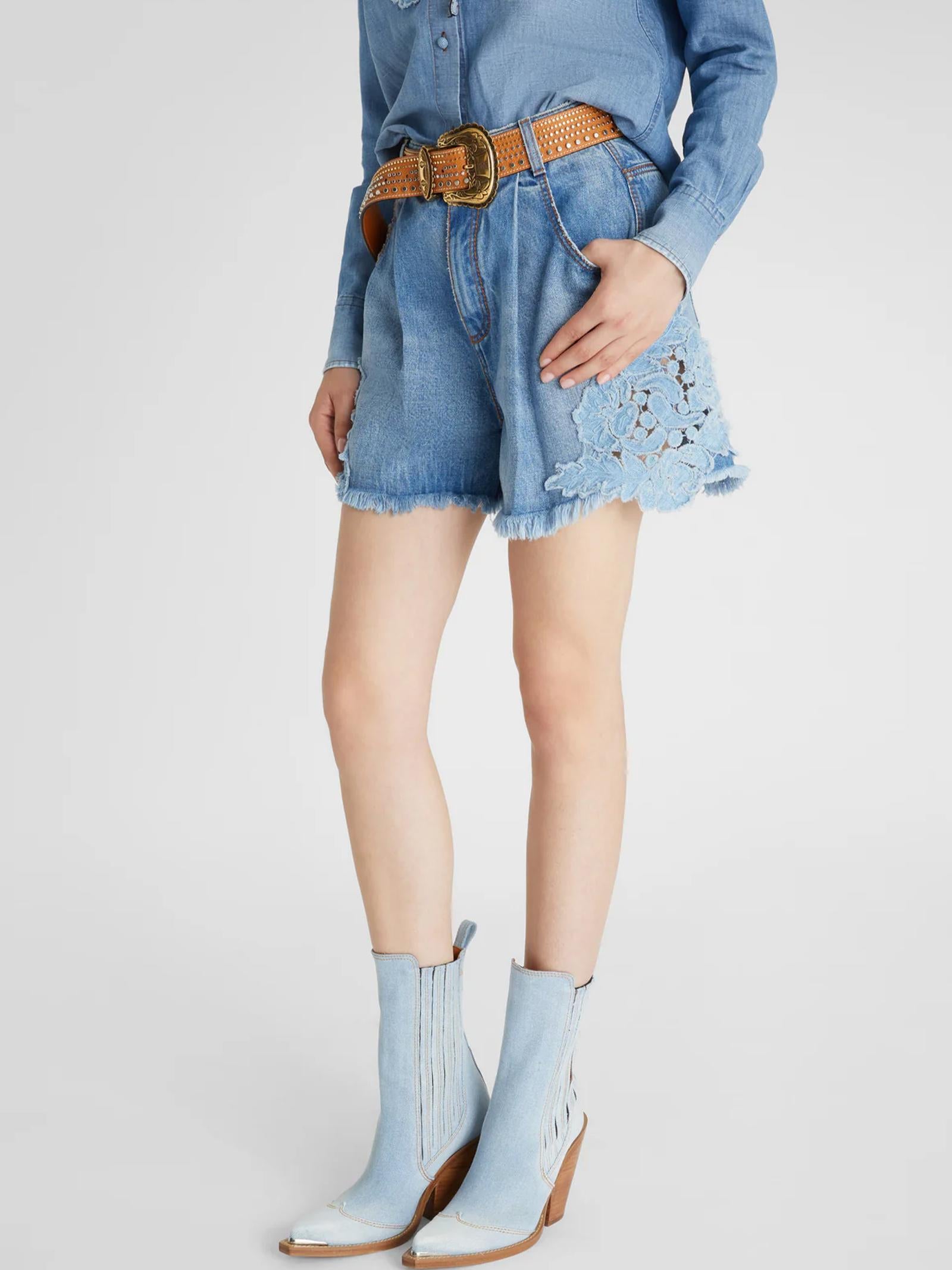 Shorts denim con pences D467P325IFKV 94037 ERMANNO SCERVINO 