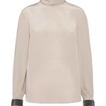 T-shirt collo alto in seta MB993EK714 C8561 BRUNELLO CUCINELLI 
