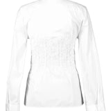 Camicia in popeline di cotone D472K363BQP 10601 ERMANNO SCERVINO 