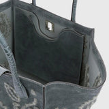 Borsa Maggie in camoscio ricamato
