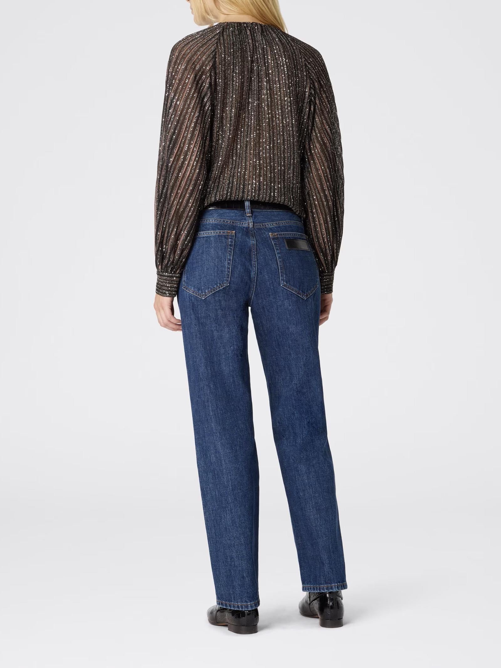 Maglia girocollo lamé DS25WN17BK01CL S80E3 MISSONI 