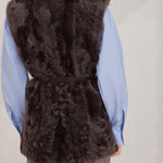 Gilet in shearling MPCHK7498 C4408 BRUNELLO CUCINELLI 