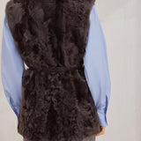 Gilet in shearling MPCHK7498 C4408 BRUNELLO CUCINELLI 
