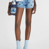 Shorts denim con ricamo D467P324RCFKV 94037 ERMANNO SCERVINO 