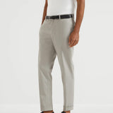 Pantalone in gabardina di cotone M289LI1770 C6018 BRUNELLO CUCINELLI 